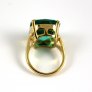 Stone Ring, Gold/Emerald