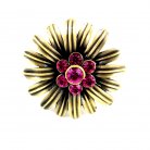 Floral Ring, Bronze/Hot Pink