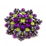 Flower Brooch,Royal Purple