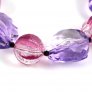 Chunky Nugget Necklace, Lilac/Pink