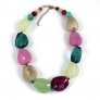 Chunky Nugget Necklace,Green
