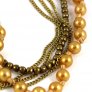 Multi Strand Necklace, Gold