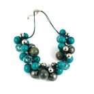 Cluster Necklace, Turquoise