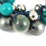 Cluster Necklace, Turquoise