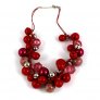 Cluster Necklace, Red